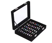 Vivva Velvet Ring Earring Jewelry Display Organizer Box Tray Holder Storage Case - 4 Colours