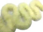 2 Yards - Pale Yellow Turkey Medium Weight Marabou Feather Boa 25 Gram Craft