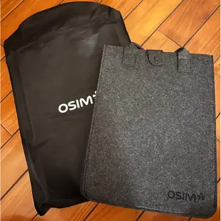 OSIM 毛氈手提袋 大容量通勤托特包 時尚黑灰色 可放15.6吋筆電