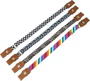 [MOBUTOFU] Multi-function Boys and Girls Belts 4 Pack Elastic Waistband Fashion Decorative Boys and Girls Waist Belts for