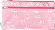 Twin Zip Pencil Case - Rainbow Unicorn Kids School Pencil Case