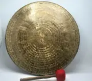 20 inch hand-carved Gong bell, Tibetan Gong bell handmade in Nepal, meditation