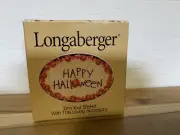 Longaberger "HAPPY HALLOWEEN" Stonewear Basket Tie On 1999 - NIB - USA