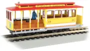 Bachmann 60538 Yellow & Red - Cable Car w/ Grip Man HO Scale