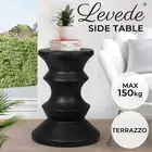 Levede Side Table Retro Terrazzo Round Magnesia Concrete Stool Bedside Outdoor
