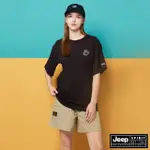 【JEEP】女裝 多口袋涼感工作短褲(卡其)