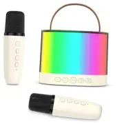 Mini Karaoke Machine for Kids, Portable Bluetooth Speaker with 2 Wireless