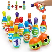 3-6 Year Old Boy Girl Toddler Toys: Kids Early Educational Toy Gift Active Game for Kids Girls Boys Age 2 3 4 Toddler Birthday Present Gift Party Games Bowling Set Toy for 2-5 Year Olds Kid Child