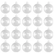 Transparent Openable Plastic Christmas Decoration Ball Transparent1946