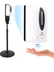 Floor Automatic Touch-Free Sensor Hand Sanitizer Dispenser Stand w/ Dip Tray