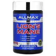 ALLMAX, Essentials, Lion's Mane, 60 Veggie Caps (300 mg per Capsule)