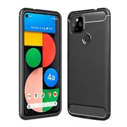 For Google Pixel 4A 5G Case Rugged Shockproof Heavy Duty Anti Slip Protective Case Cover (Black)