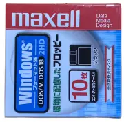 maxell 3.5 inch floppy disk Windows/DOS - 10 pieces MFHD18.D10P