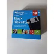 MEMOREX Formatted 3.5" Computer Floppy Diskettes HD 1.4MB set of 10 Sealed Pack