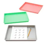 Easy Clean Pastel Flat Classroom Storage Trays 16" x 12" - 6 Pc