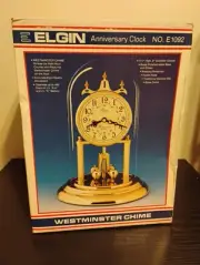 Vintage Elgin USA Anniversary Clock. Westminster Chime Brand New