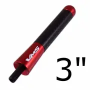 RED CARBON FIBER STUBBY SHORT BILLET ANTENNA FOR 97-04 GM CHEVY CORVETTE C5