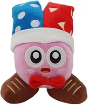 Vadkind Kirby Plush, 11.8" Marx Plushies Toy for Game Fans Gift, Cute Stuffed Figure Doll for Kids and Adults
