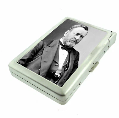 Ulysses S. Grant L1 Cigarette Case with Built in Lighter Metal Wallet President