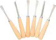 Wood Carving Set 6pcs Wood Carving Knives Tool Kit Metal for Handicrafts Model Making