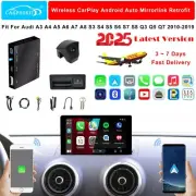 Wireless CarPlay Retrofit Kit + Front & Rear Cameras Fit for Audi A3 A4 A5 Q3 Q5 (for: Audi)