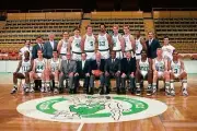 The Boston Celtics pose for a team portrait in 1988 at the Boston - Old Photo