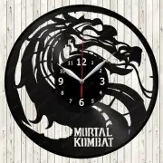 Mortal Kombat Vinyl Record Wall Clock Decor Handmade 1215