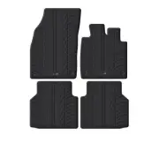 TRAVALL All Weather Floor Mats for VW ID.5 (2022- ) Premium Black Rubber Set