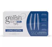 Gelish Soft Gel Tips Box Nail False Fake Long Coffin Full Size - 550pcs