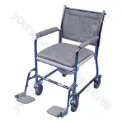 Aidapt Flat Packed Linton Mobile Wheeled Commode