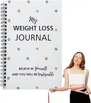Weight Loss Journal | Food Diet Journal for Weight Loss | Daily Diet Fitness Log Book Notebook Wellness Planner for Meal, Nutrition & Sleep