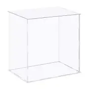 Acrylic Display Case Plastic Box Cube Storage Box Clear 31x21x31cm