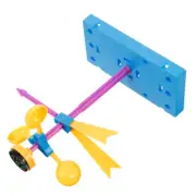 1 Set Kids Educational Toy Hand-made Wind Vane Power DIY Assemble Plaything