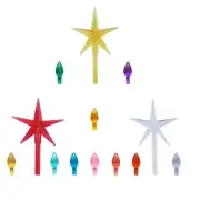 Ceramic Christmas Tree Replacement Lights Bulbs - Multicolor Plastic Medium T