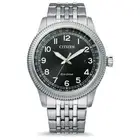 CITIZEN Mens Watch Eco-Drive White x Brown New Japan Import Rare