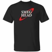 Smeg Head Red Dwarf Logo SCI FI TV Show T Shirt BLACK SHIP FAST