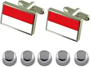 [Select Gifts] Shirt Dress Studs Vorarlberg Flag Cufflinks