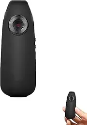 Razunoth Smart Mini HD Camera, 1080p HD Portable Bodycam, Motion Detection & Video Recording, Portable Pocket Tiny Body Cams with Back Clip for Cycling Home Office Security (Black,16G)