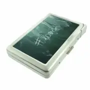 Hashtags D8 Cigarette Case with Built in Lighter Metal Wallet