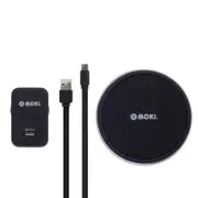 Moki ChargePad Qi Wireless Charging Mat/Pad 10W w/ USB 3.0 Type-C/Wall Charger