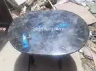 Labradorite Stone Table Adorable Oval Table Dining Table Top Living Room Decor