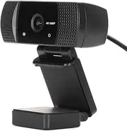 1080P Full HD Webcam with Microphone, Video Streaming Web Camera for Laptop/Desktop Computer, USB 2.0M PC Cam for Video Calling/Conferencing/Gaming, with Tripod & Lens Block