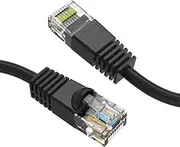 Cat5e Ethernet Cable [Black] - [Single Pack] - [5 Feet] UTP Booted Cat5e Patch Cable, Cat5e Cable, Cat5e Network Cable, Internet Cable - 5 Ft