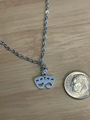 Two Faces Pendant Stainless Steel Opera