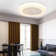 TCFUNDY 22" LED Ceiling Fan with Light & Bluetooth Speaker APP & Remote Control