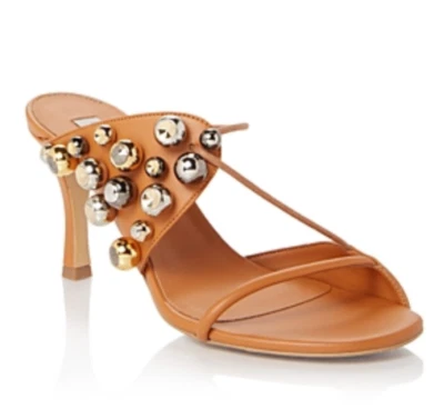 Stella McCartney Women's Stella 100 Studded Open Toe Pumps M2 361