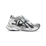 [Balenciaga] Balenciaga-Grey White And Black Runner Gradient Polyurethane Snekaers-Donna 40 IT