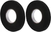 PAMINGONO 2pcs Durable Automotive Wire Harness Fabric Tape High Temp Insulation for Electrical Protection Black Protective Tape for Versatile Home and Industrial Use