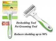 ANDIS DOG COAT Hair DE-SHEDDING STRIPPING STRIPPER Dematting Rake TOOL Mat Shed