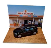 Gas station display Diorama model 1/24 Petrol station 1:24 scale Miniature
